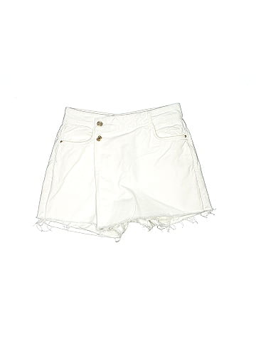 Zara white outlet jean skirt