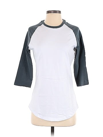 Alphalete Athletics Color Block White Active T-Shirt Size S - 69% off