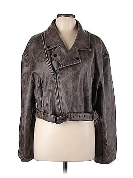 Lioness Faux Leather Jacket (view 1)