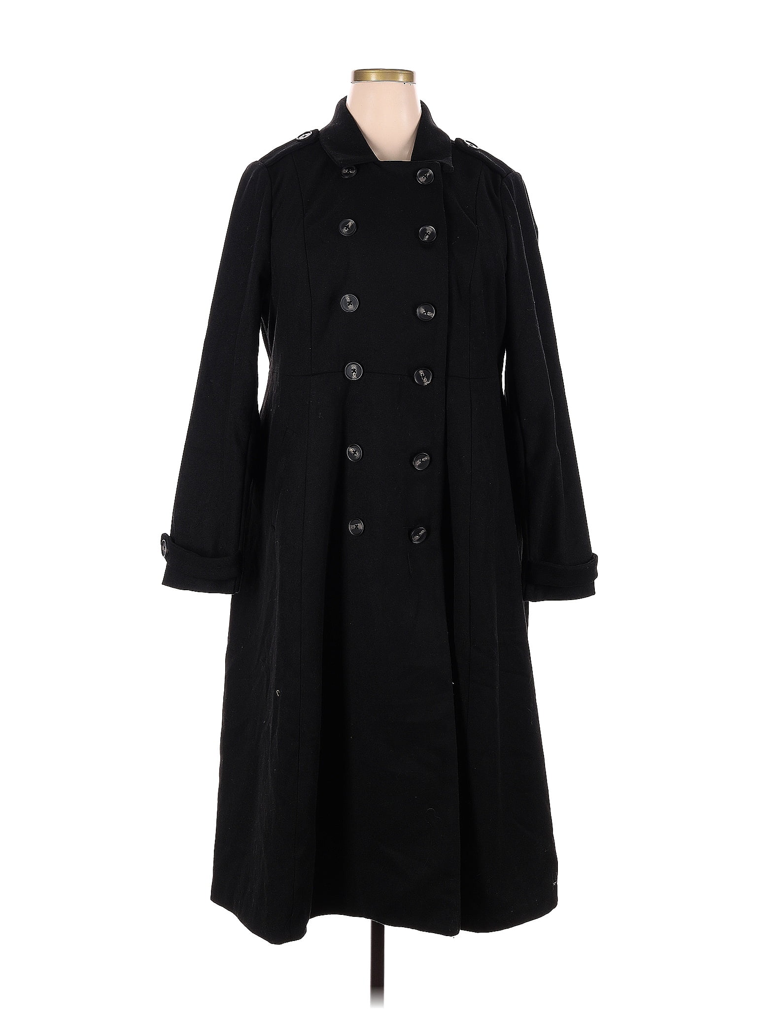 Torrid Solid Black Coat Size 2X Plus (2) (Plus) - 21% off | ThredUp