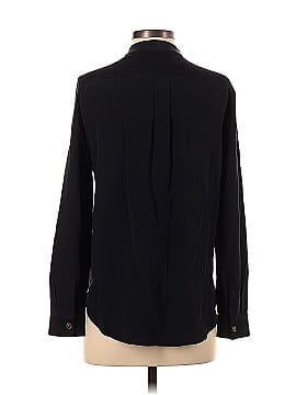 7 For All Mankind Long Sleeve Silk Top (view 2)