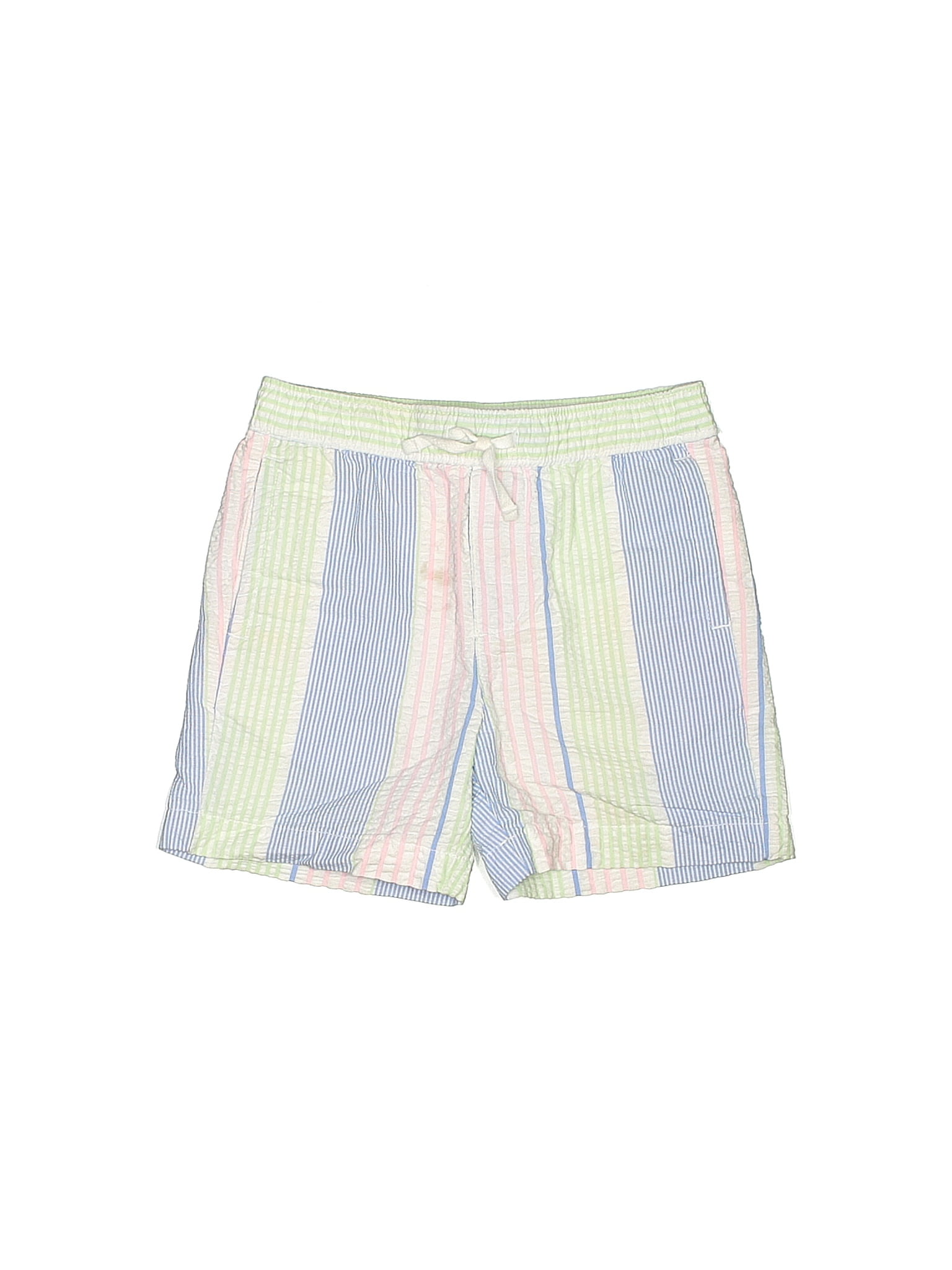 Short Bébé Janie And Jack - Taille 18-24 Mois - Imprimé Géométrique Marine Et Vert - Coton - Occasion Très Bon état