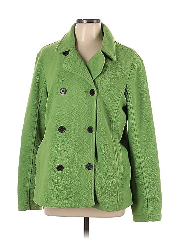 Lands end green clearance coat