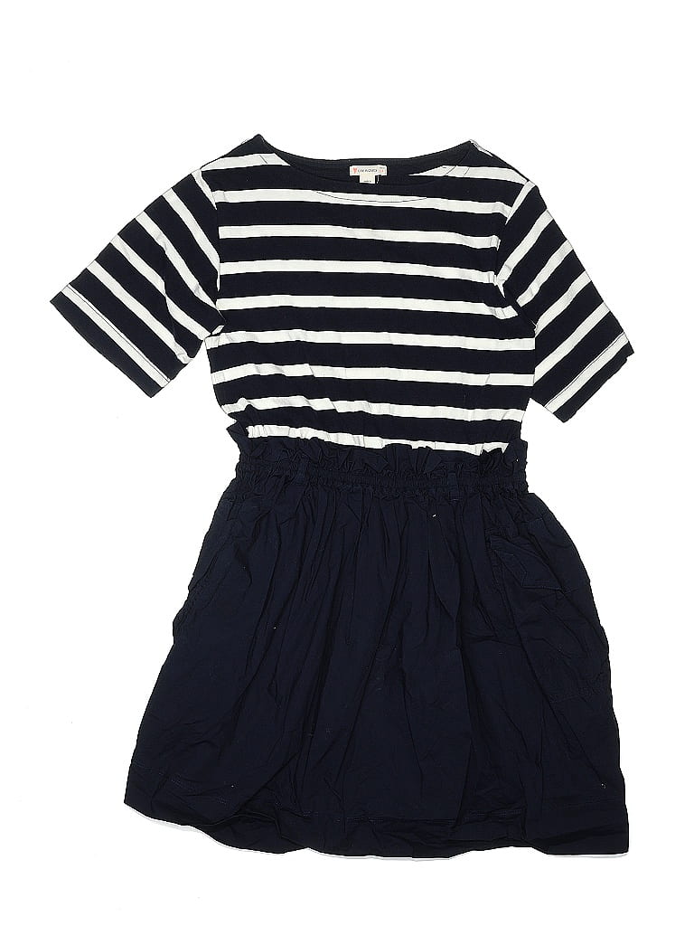Crewcuts Stripes Navy Blue Dress Size 14 67 off ThredUp
