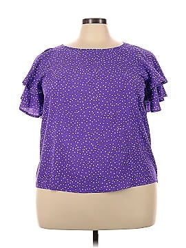 Curves Short Sleeve Blouse (view 1)