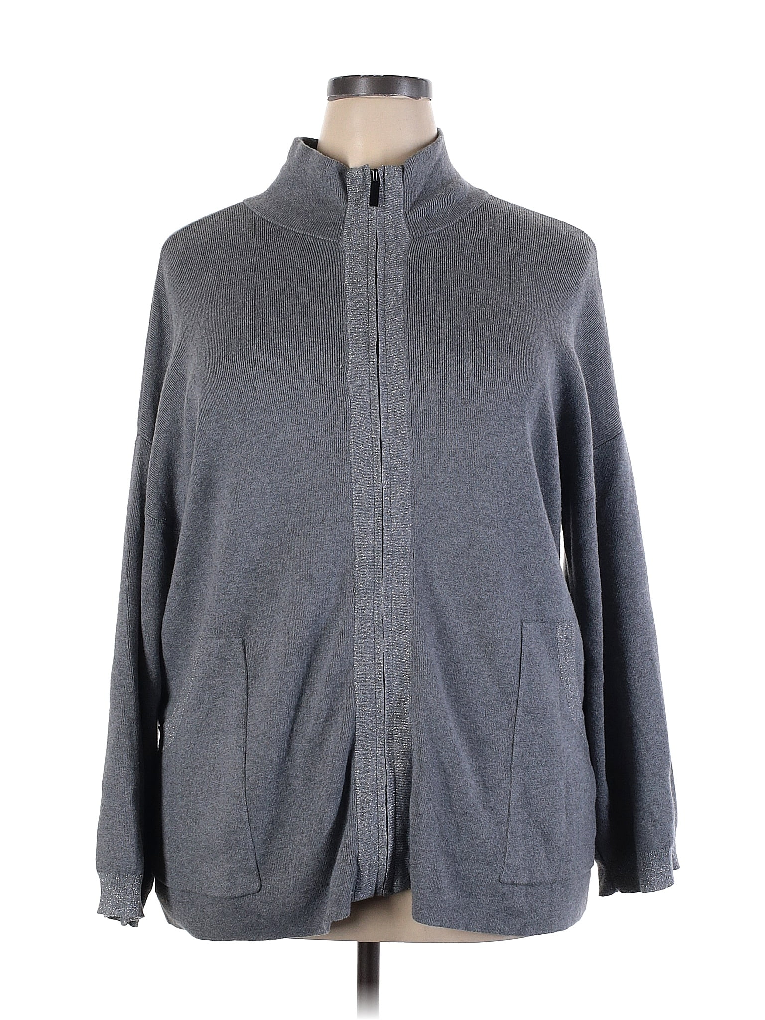 Zenergy by Chico's Gray Jacket Size XXL (4) - 73% off | ThredUp