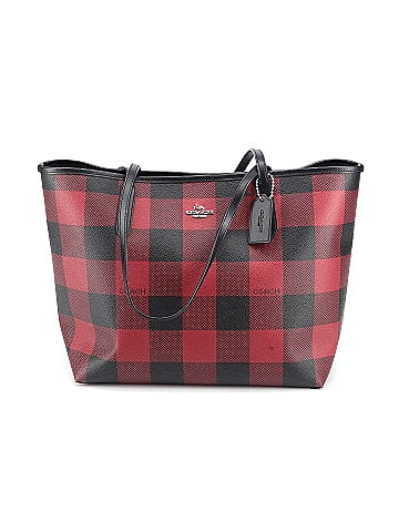 Coach clearance checkered bag