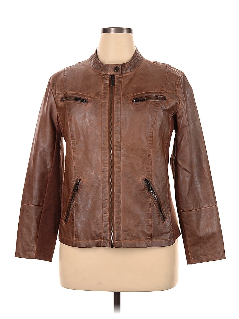 Blazer Tweed Marron Maurices Taille L - Occasion Très Bon état