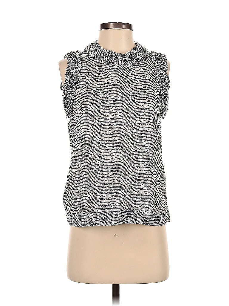Click to view more detailed imagery on our partner's website Pre-owned French Connection Sleeveless Blouse In Silver
