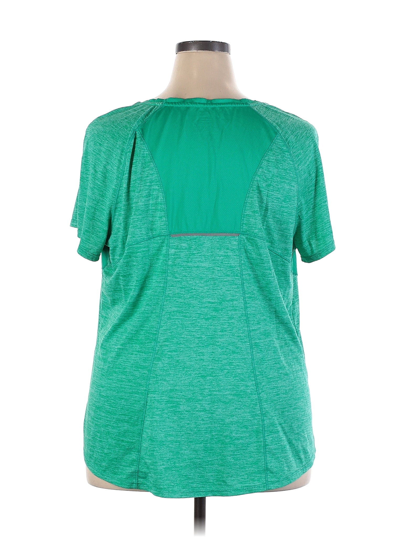 Danskin Now 100% Polyester Green Active T-Shirt Size 3X (Plus) - 31% off