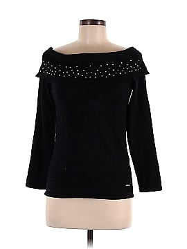 Black Rivet Pullover Sweater (view 1)