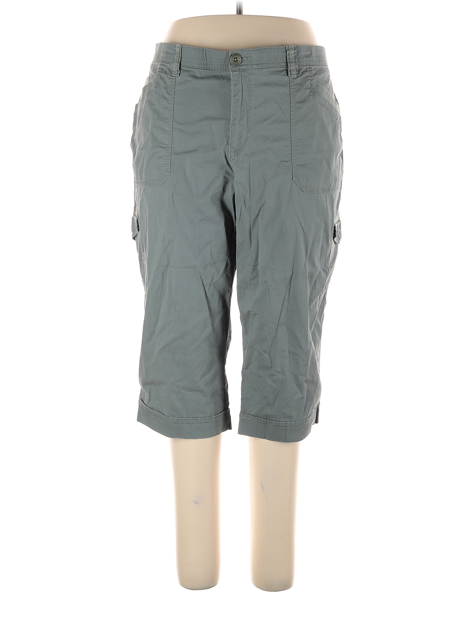 gloria-vanderbilt-solid-gray-cargo-pants-size-18-plus-58-off-thredup