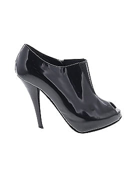 Fendi  Patent Leather and Mesh Open Toe ankle boots (view 1)