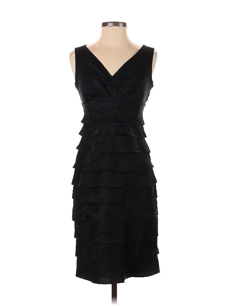Maggy L Black Cocktail Dress Size 4 - photo 1