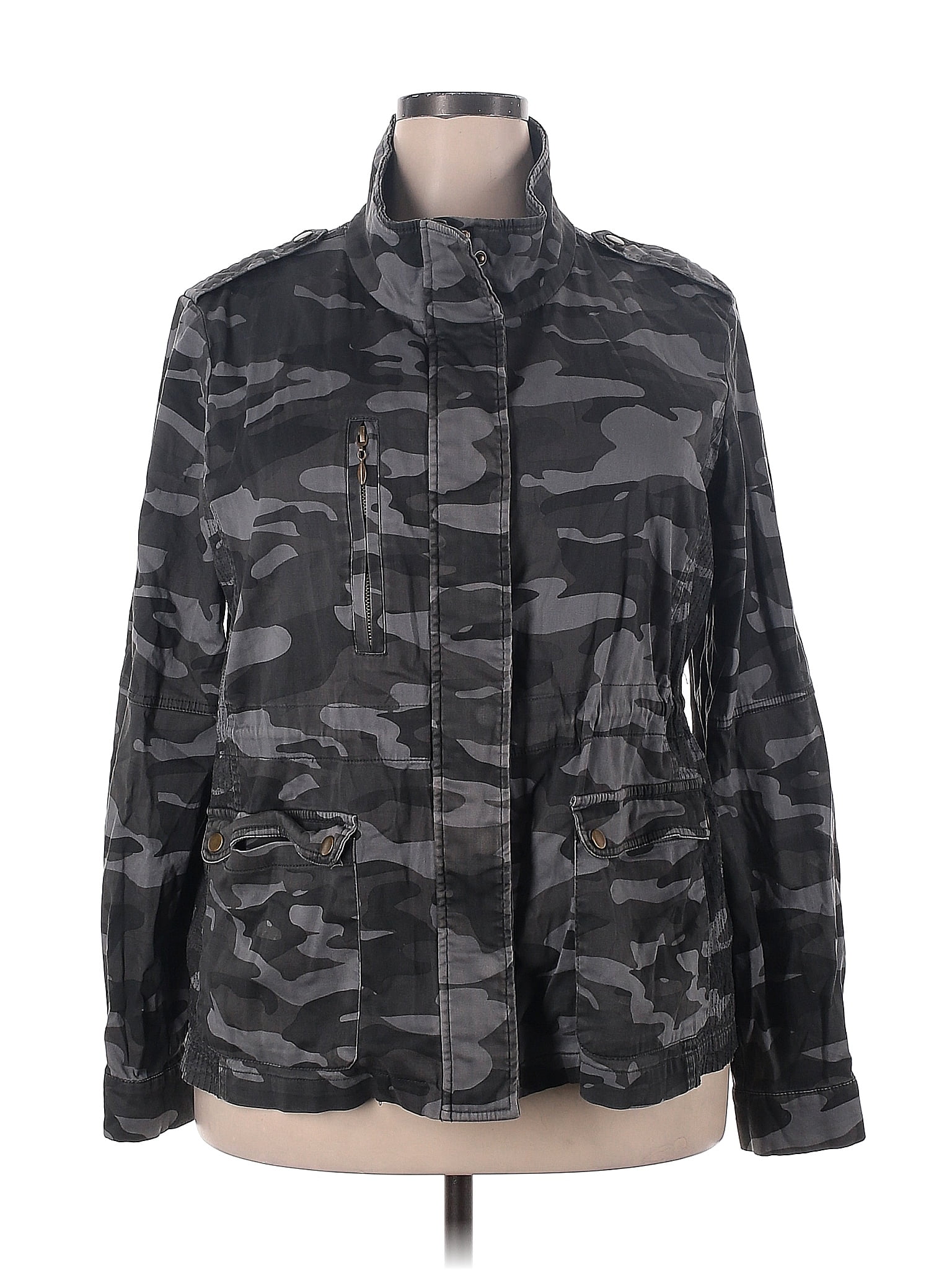 Knox Rose Camo Gray Jacket Size XXL 40 off ThredUp