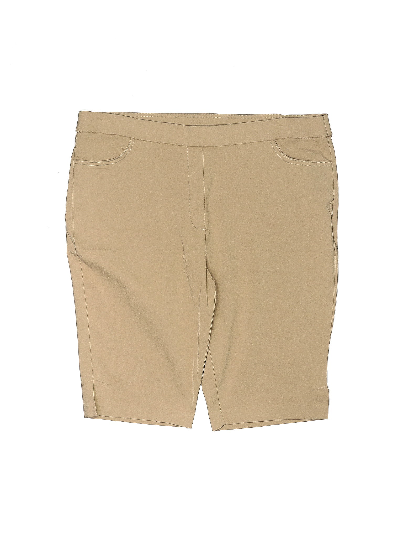 Alfred Dunner Solid Tan Shorts Size 18 (Plus) - 52% off | ThredUp