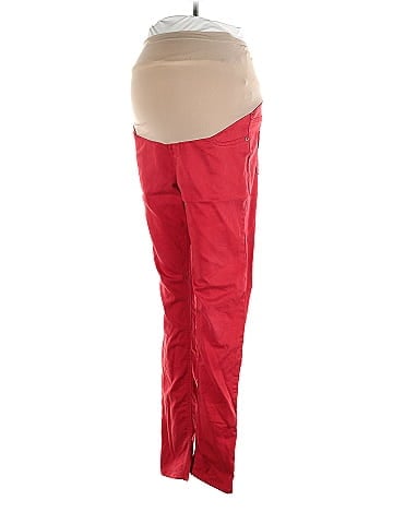 Motherhood Solid Red Jeggings Size M (Maternity) - 34% off