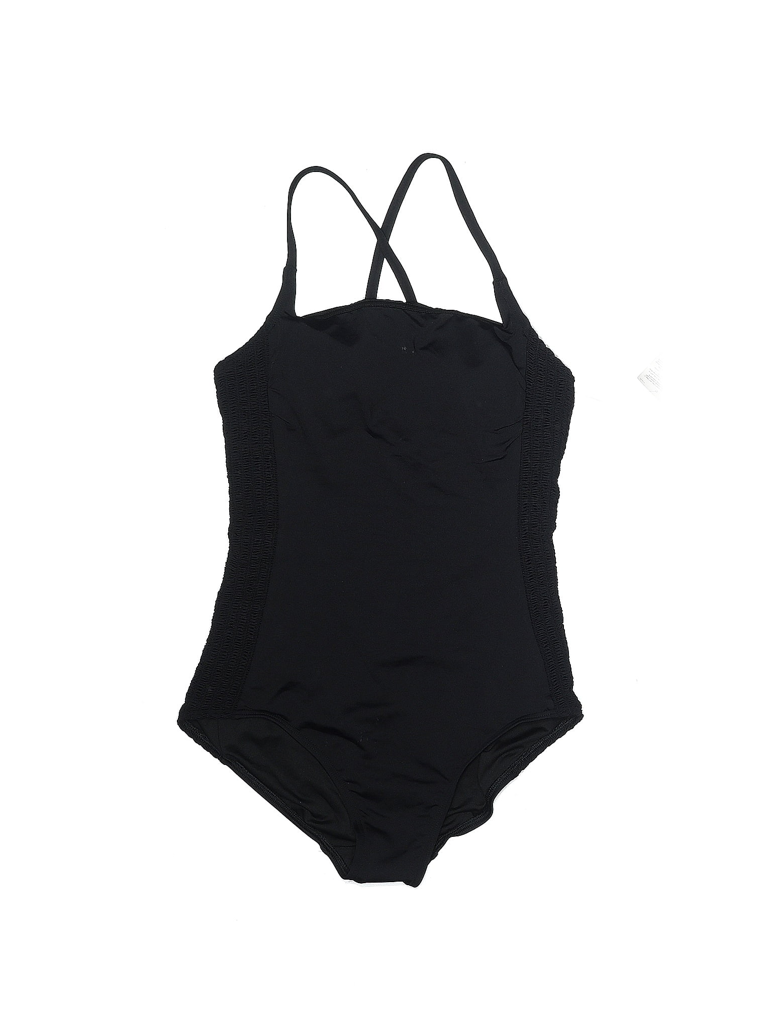 Lands End Solid Black One Piece Swimsuit Size 6 68 Off Thredup 7124