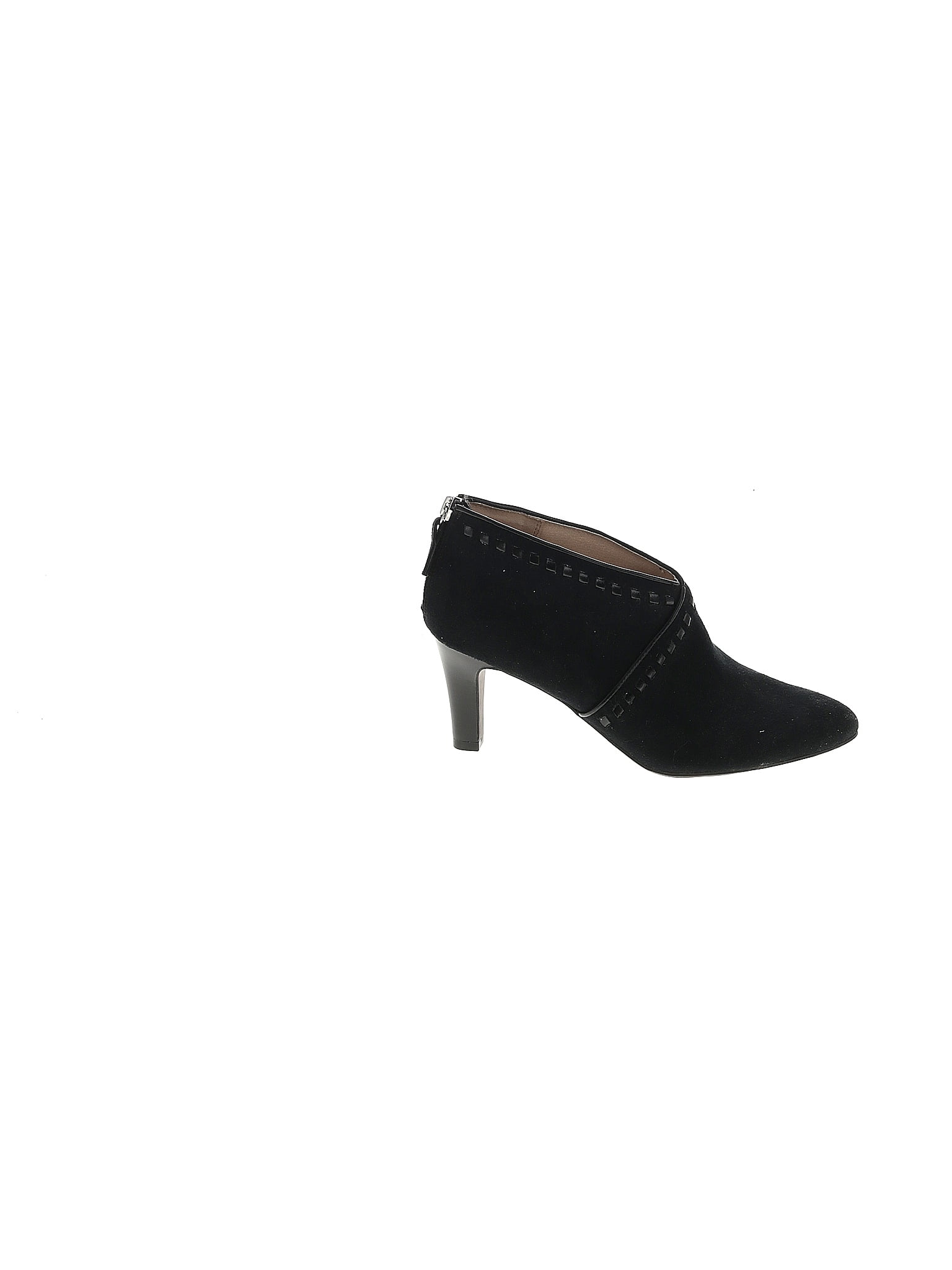 Life Stride Women's Blaire Block Heel Ankle Bootie - Dark Taupe 5.5 M Western Style