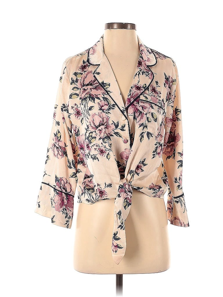 Pre-owned June & Hudson Long Sleeve Blouse In White