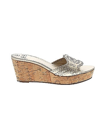 Jack rogers gold discount wedges