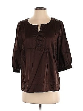 Style&Co Long Sleeve Silk Top (view 1)