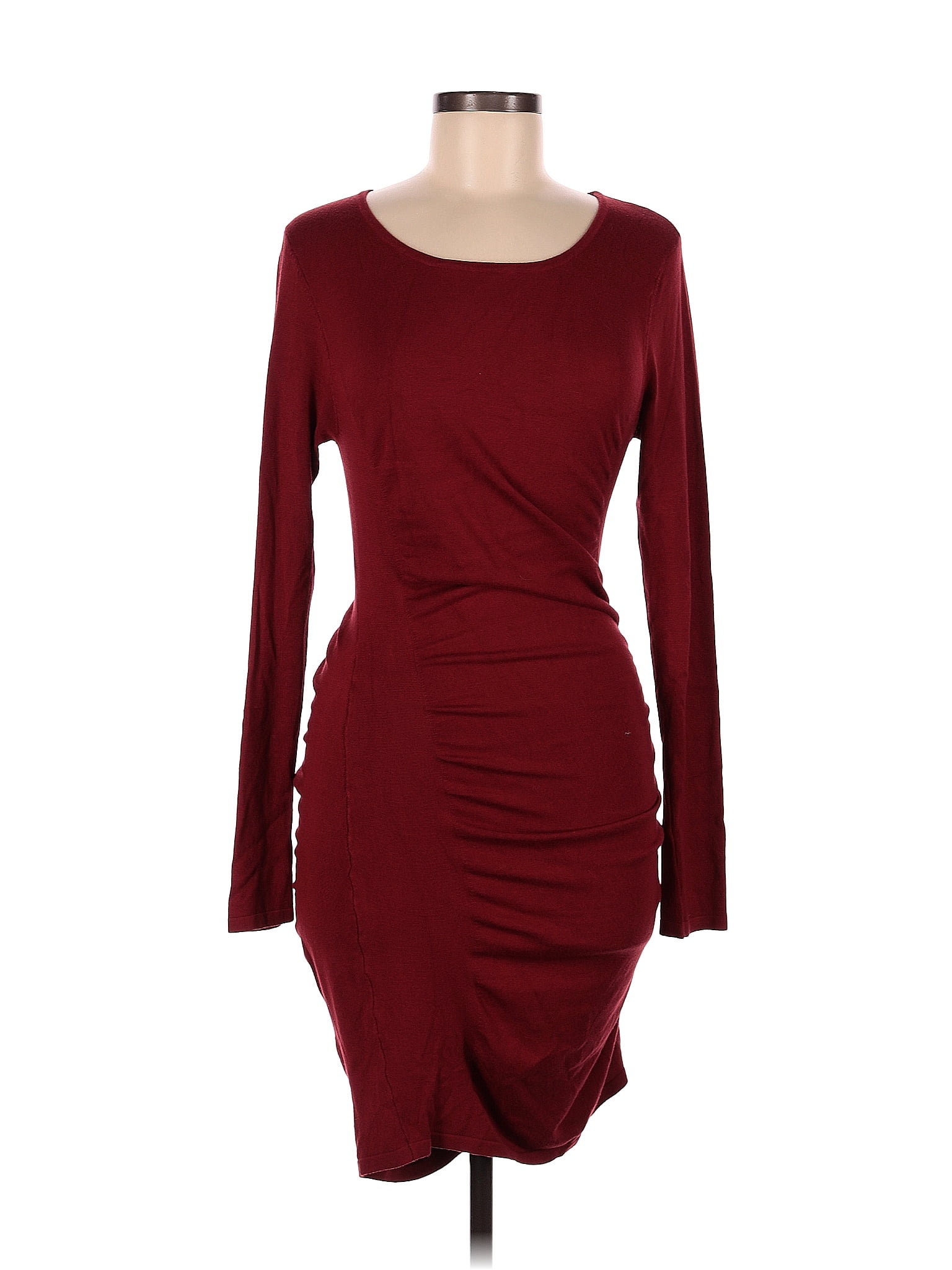 Express Solid Maroon Burgundy Cocktail Dress Size M 72 Off Thredup