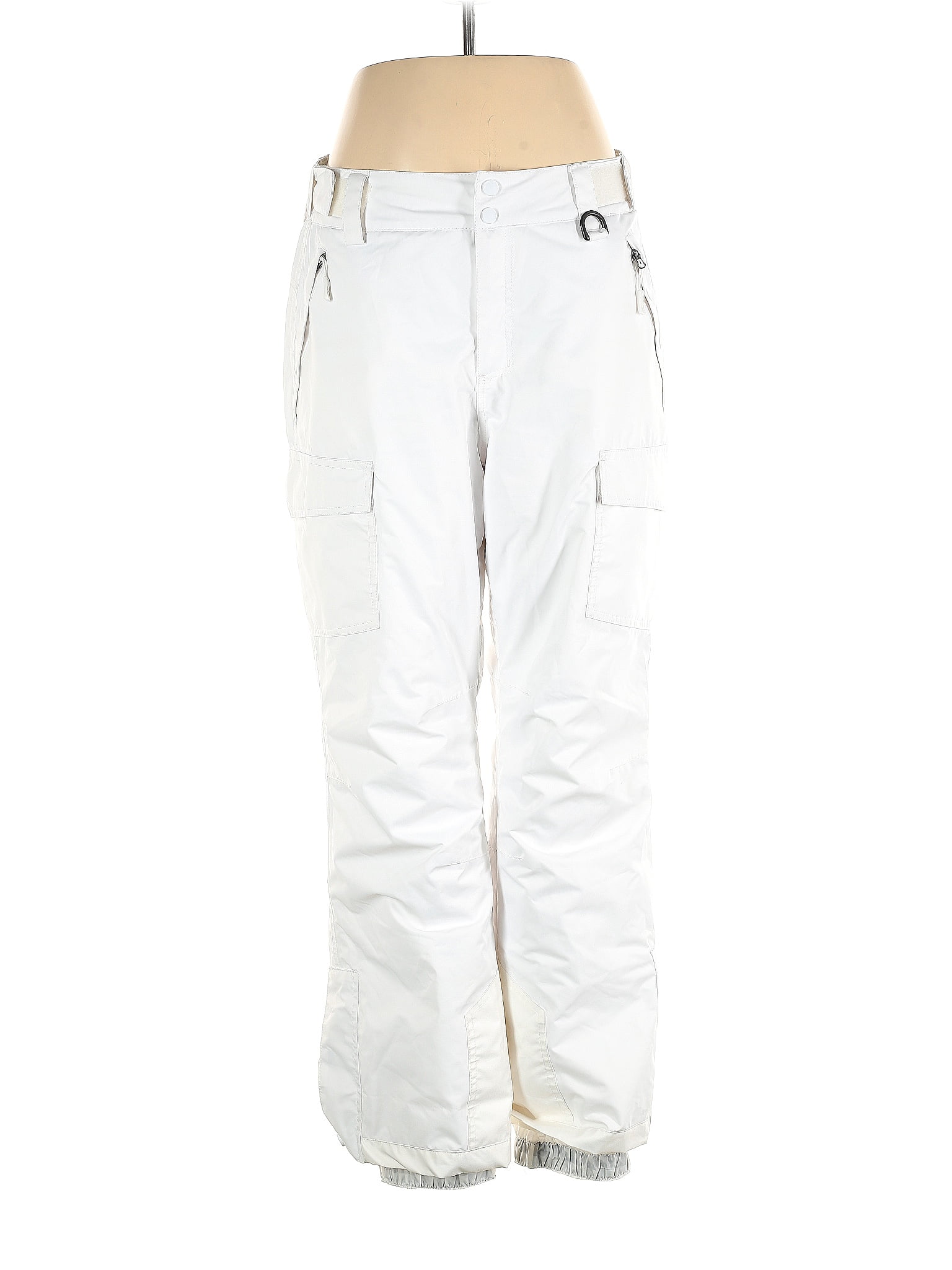 Assorted Brands 100% Polyester Solid White Cargo Pants Size L - 54% off ...