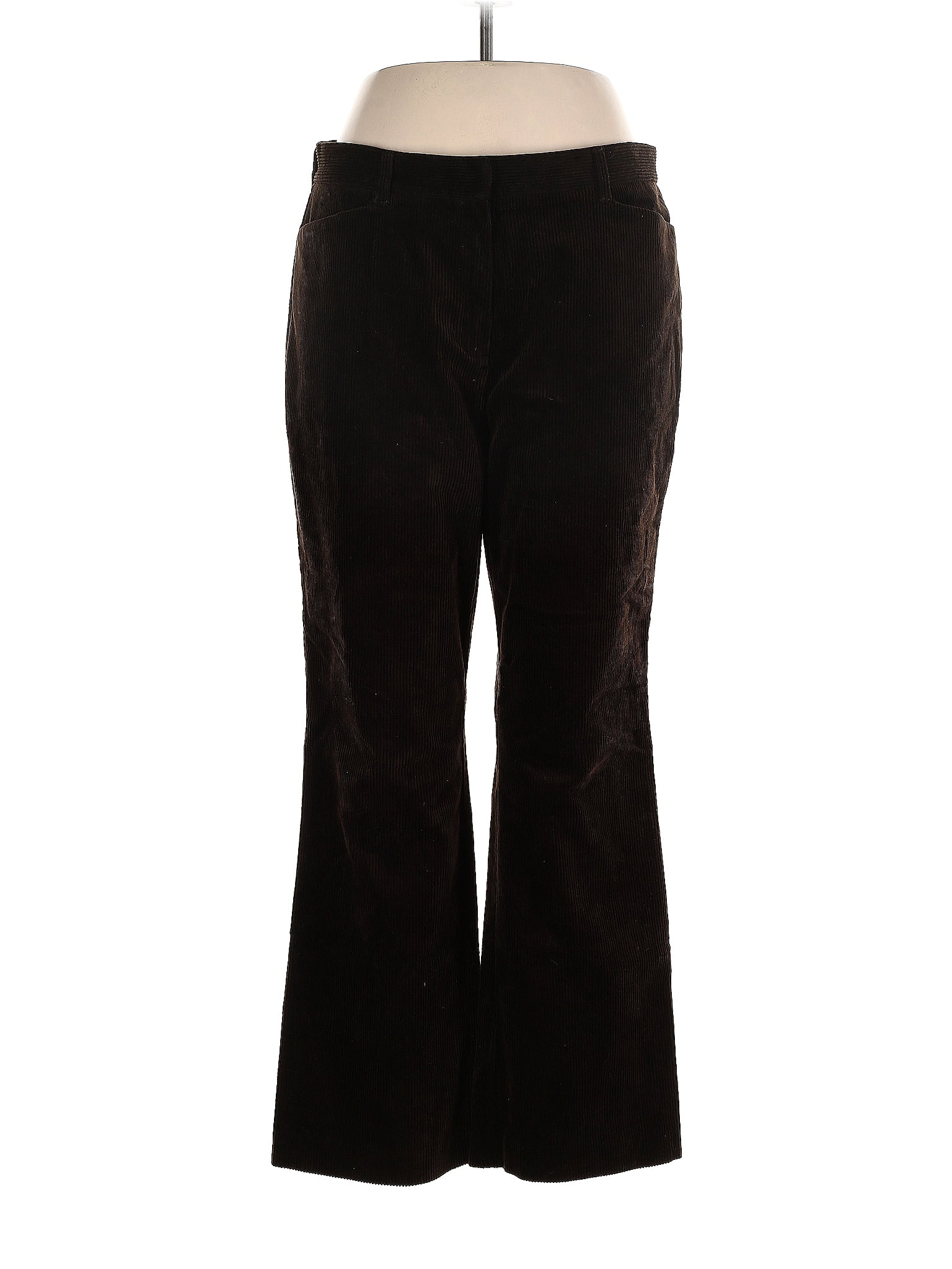 Pantalon Femme Jones New York Signature Taille 6 - Couleur Marron Et Crème, Coton/lycra - Neuf Sans étiquettes, Coupe Régulière - Idéal Bureau Ou Casual Chic