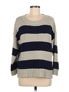 Woven Heart Pullover Sweater (view 1)