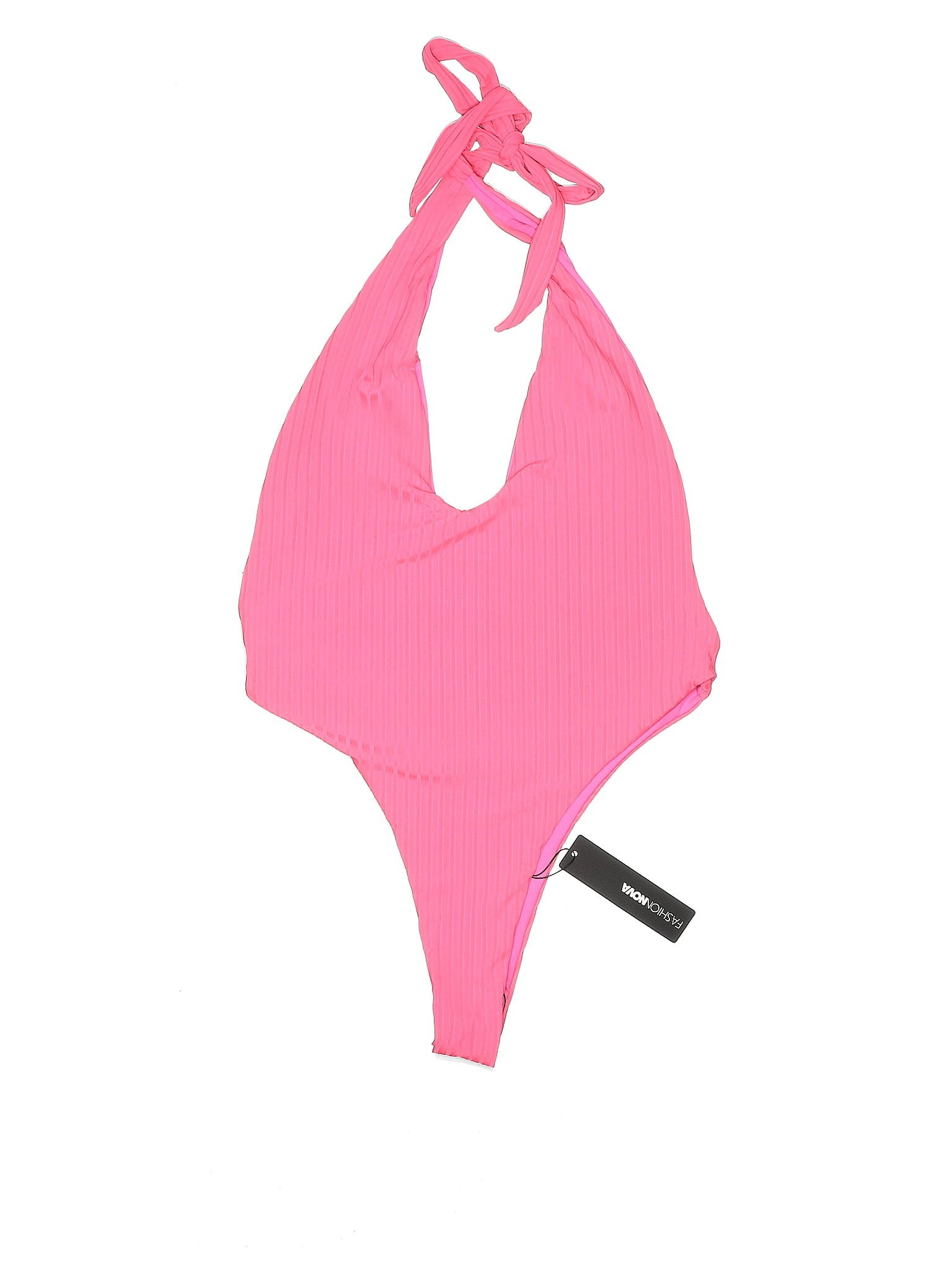 Fashion Nova Solid Pink One Piece Swimsuit Size XL 31 off ThredUp