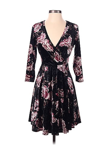 Charlotte Russe Floral Black Casual Dress Size S 46 off ThredUp