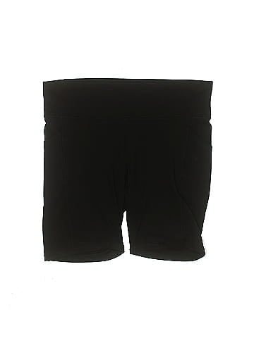 Balance Collection Solid Black Athletic Shorts Size 1X (Plus) - 50