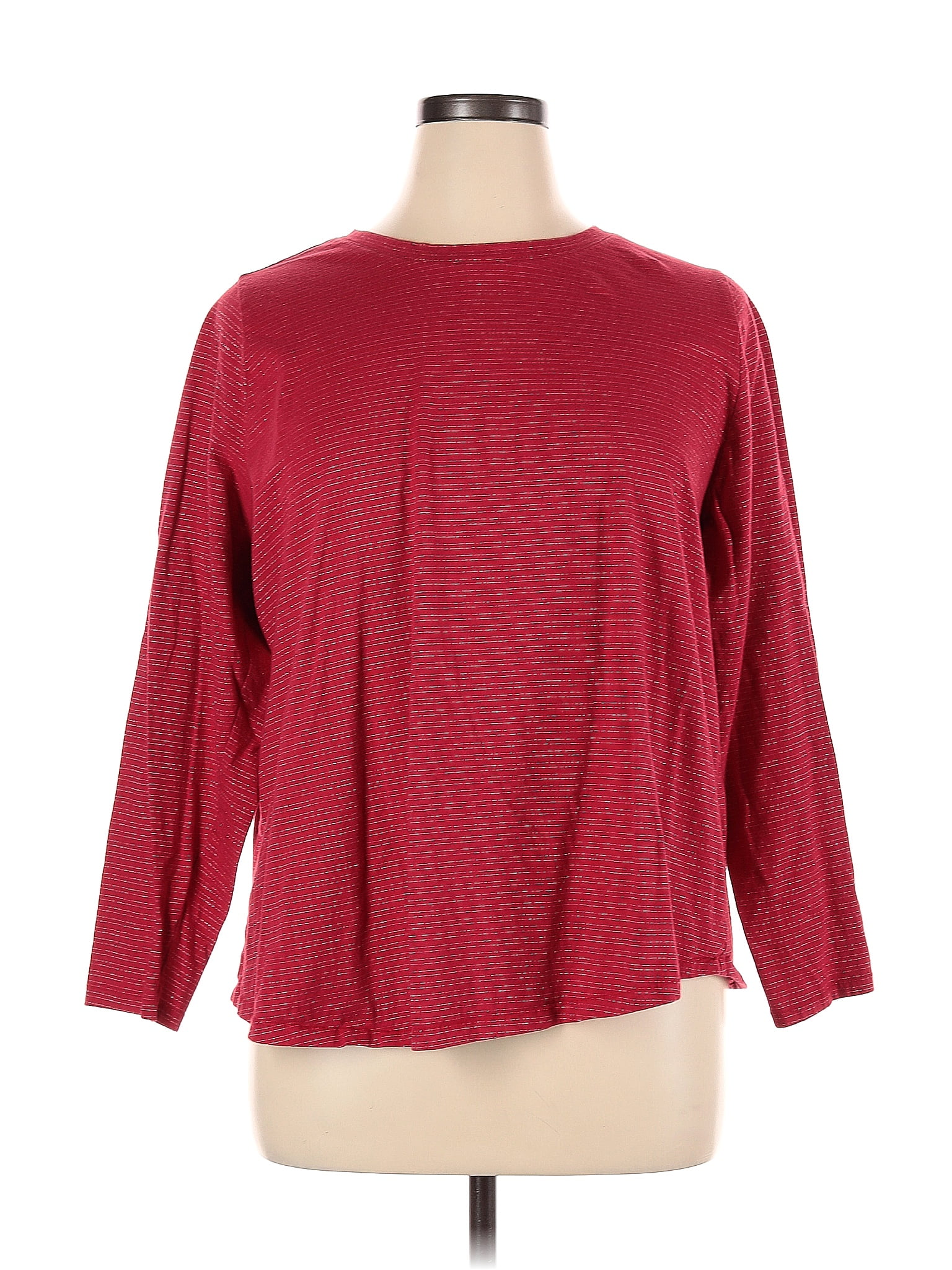 Sonoma Goods for Life Burgundy Active T-Shirt Size 1X (Plus) - 78% off ...