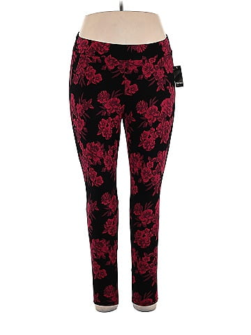 Torrid Floral Black Red Leggings Size 2X Plus (2) (Plus) - 47% off