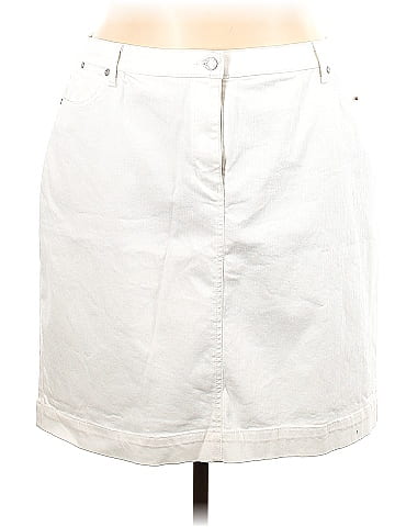 White denim store skirt size 18