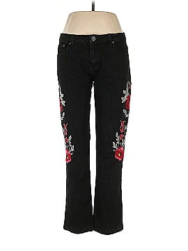 V cristina hot sale embroidered jeans