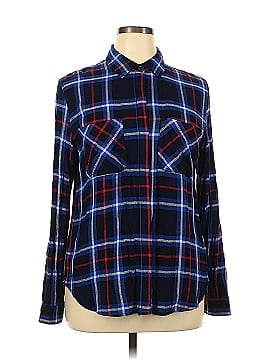 Statement Long Sleeve Button-Down Shirt (view 1)