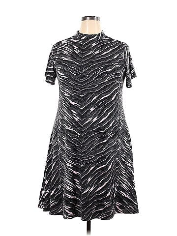 Torrid Zebra Print Multi Color Silver Casual Dress Size 2X Plus (2) (Plus)  - 66% off