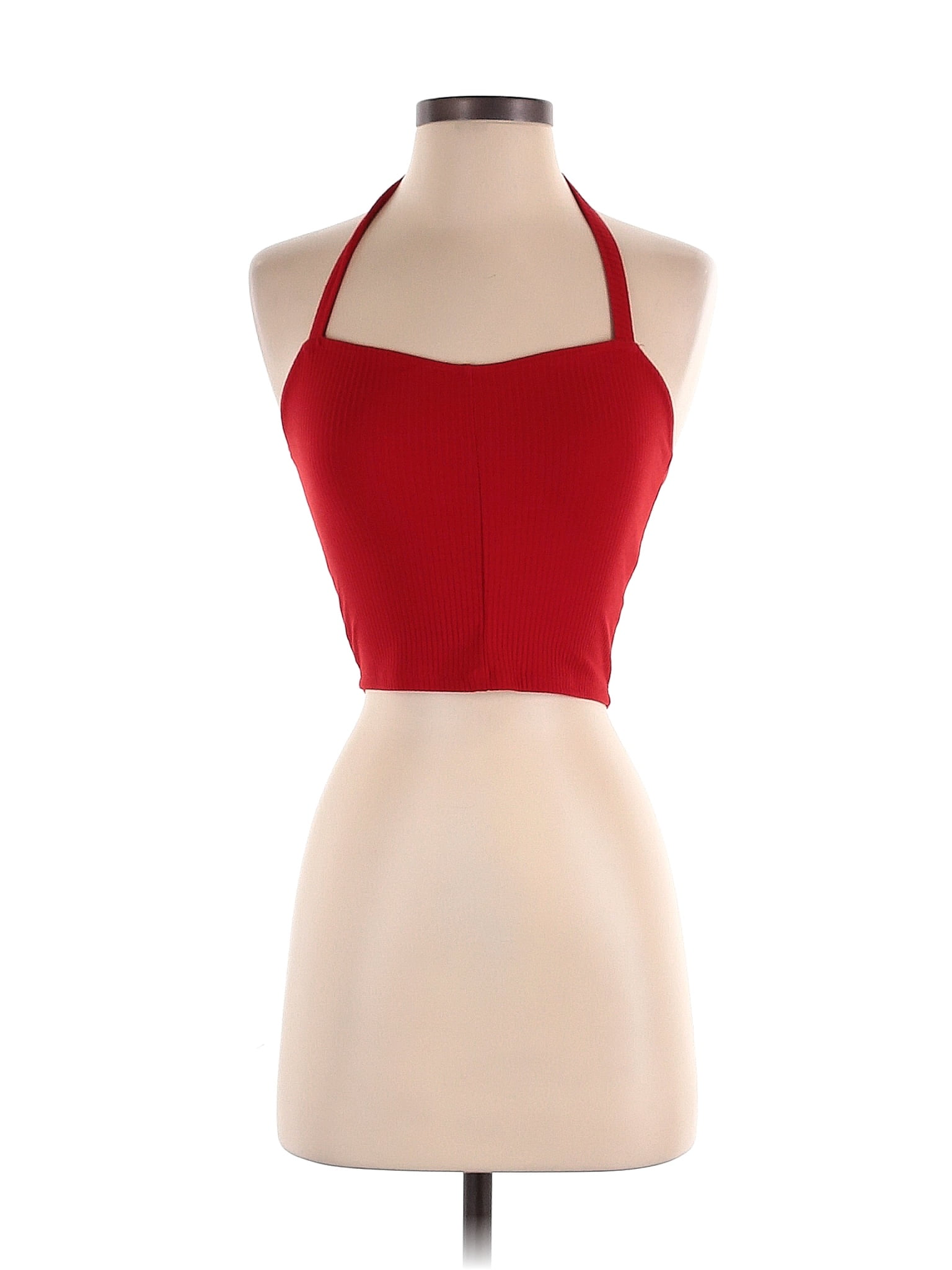 PacSun Solid Red Tank Top Size XS - 56% off