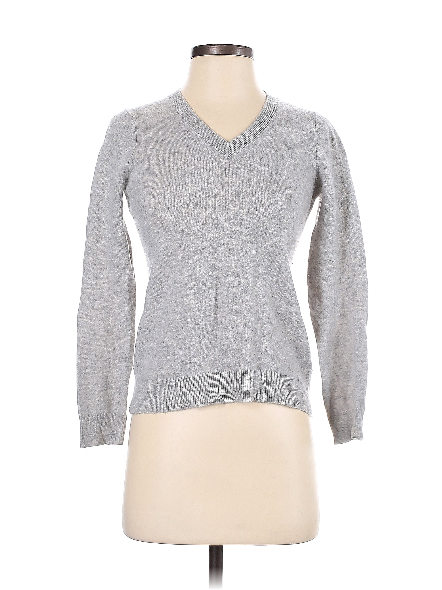 Charter Club 100% Cashmere Gray Cashmere Pullover Sweater Size S - 68% ...