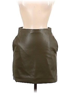 Ichi Faux Leather Skirt (view 1)