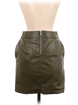 Ichi Faux Leather Skirt (view 2)