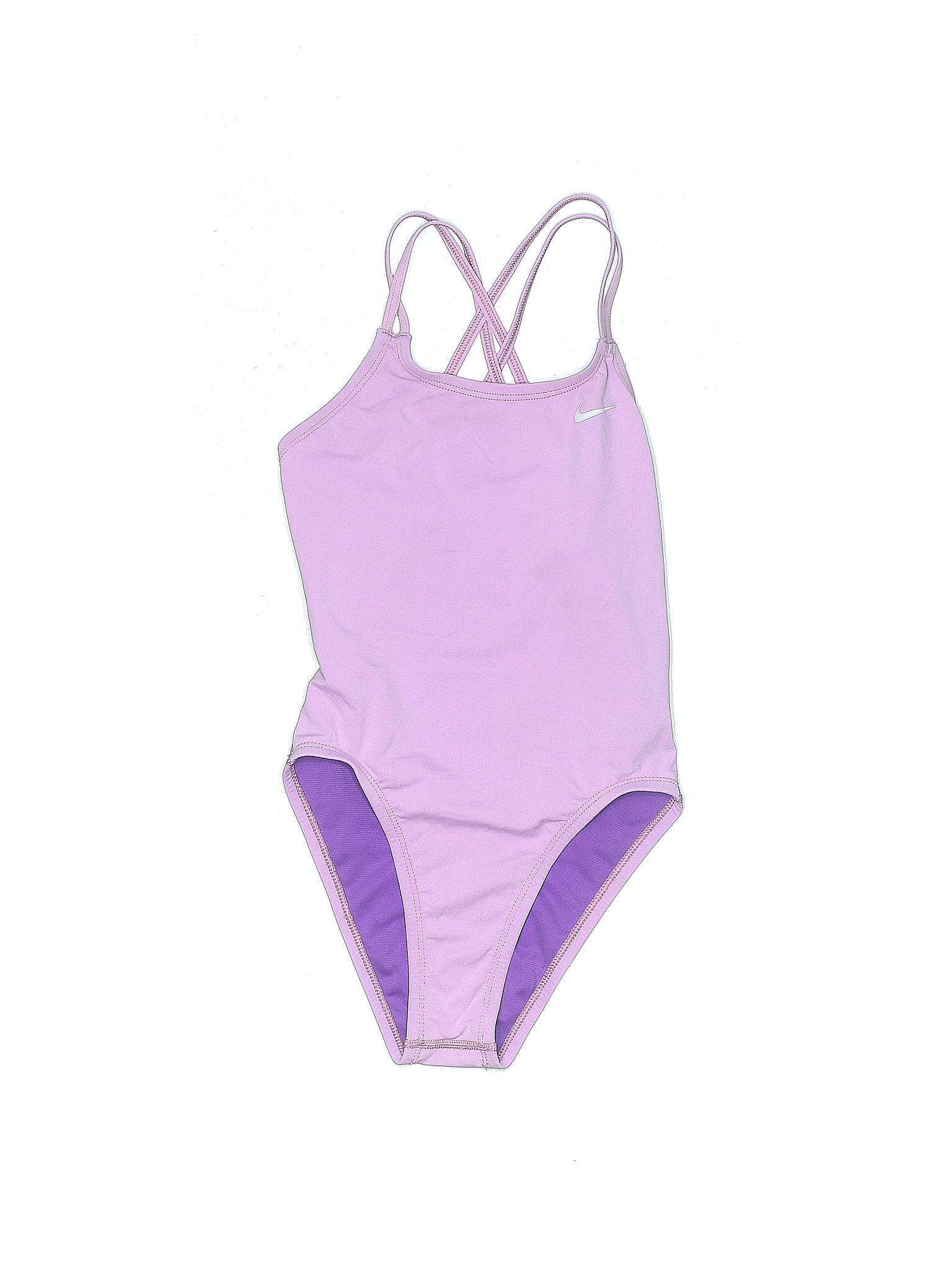 Nike Solid Lavender Purple One Piece Swimsuit Size 2 61 Off Thredup 2301