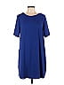 Daniel Rainn 100% Polyester Solid Blue Casual Dress Size L - photo 1
