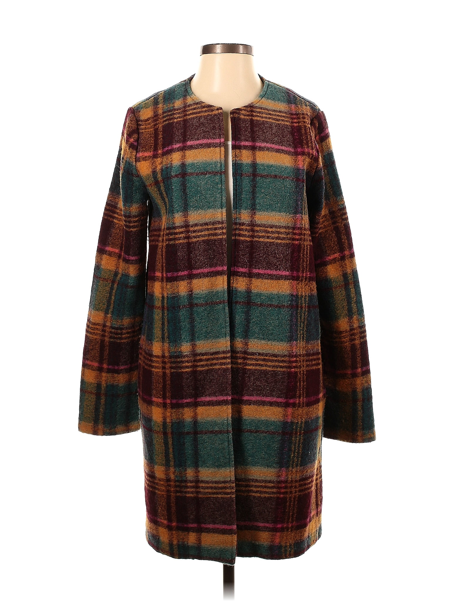 Rachel Zoe Plaid Multi Color Brown Cardigan Size S - 79% off | ThredUp