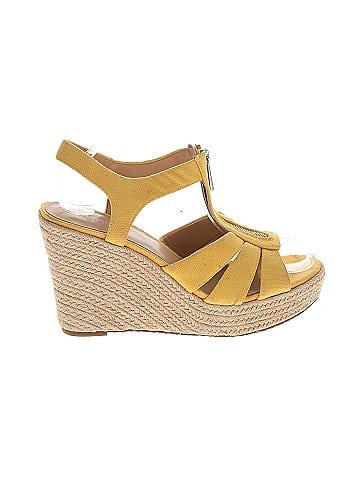 Michael kors 2025 wedges yellow