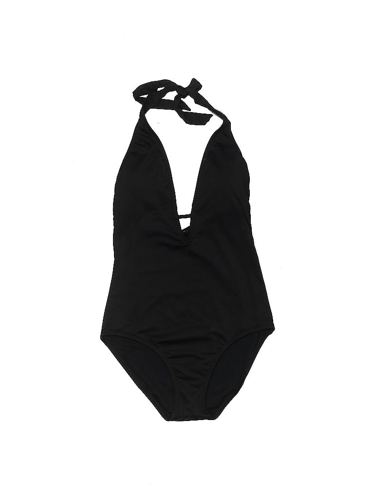 Clean Water Solid Black One Piece Swimsuit Size S 45 Off Thredup