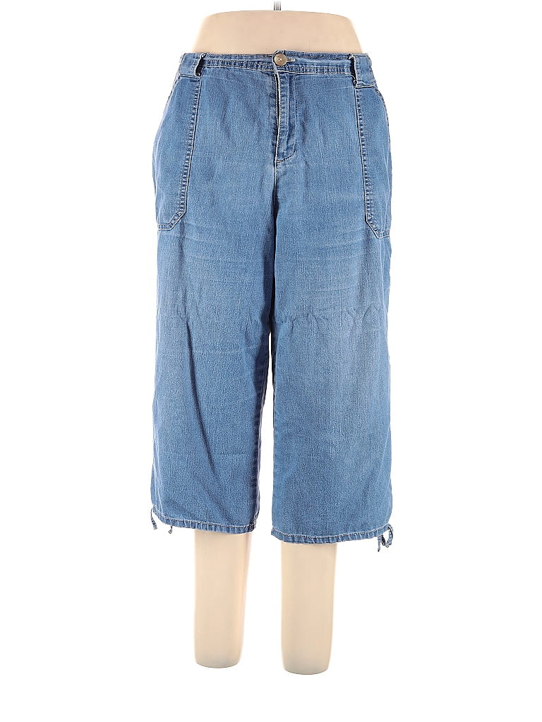 Bobbie Brooks Solid Blue Jeans Size 1X (Plus) - 40% off | ThredUp