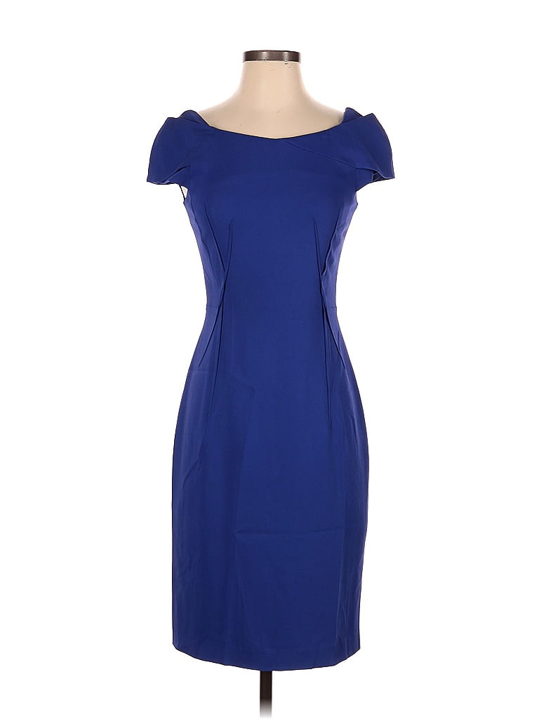 Reiss Solid Sapphire Blue Cocktail Dress Size 4 - 80% off | ThredUp